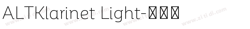 ALTKlarinet Light字体转换